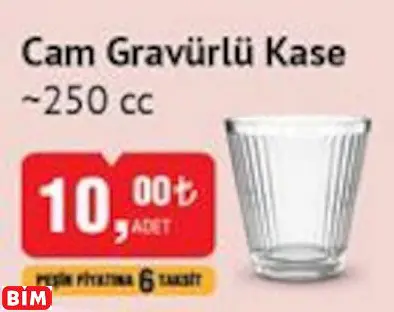 GLASS İN LOVE CAM GRAVÜRLÜ KASE ~250 CC